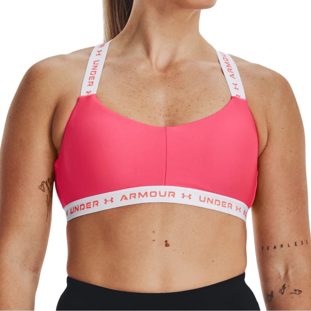 Under Armour Crossback Sports Bra - Bright Pink